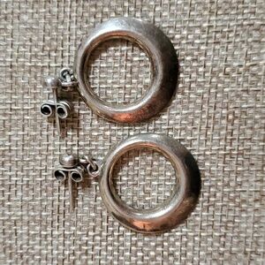 Taxco 925 Circular Silver Earrings